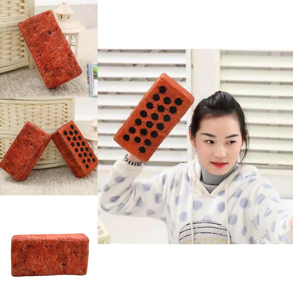 Kids Plush Brick Model With Sponge Filling For Playroom Decor And Gifts