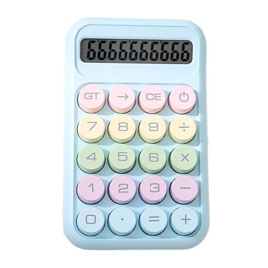 Yousheng 10 Digits Calculator with Big Button 15-Degree Tilt Design LCD Display Mechanical Switch Portable Aesthetic Calculator