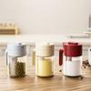 Moisture-proof Glass Spice Bottle Sealed Spice Sorting Bottle 2 In 1 Salt Container  Countertop