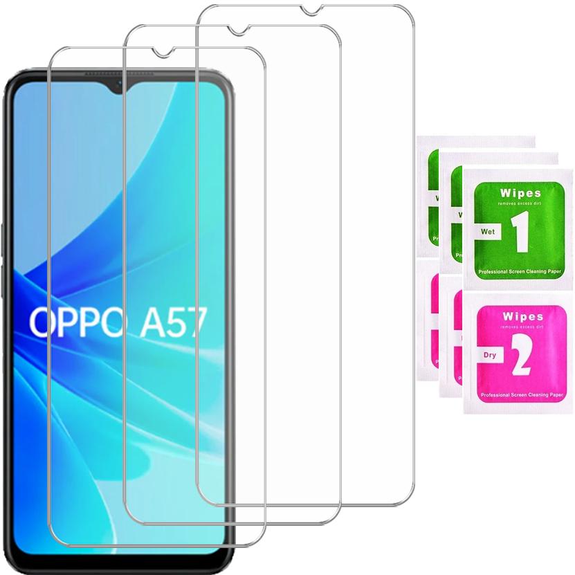 3x TEMPERED GLASS for OPPO A57s / A57 SCREEN GLASS | 3-PACK