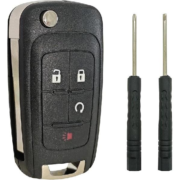 Замена корпуса брелока подходит для Chevy Cruze Malibu Equinox Sonic Impala GMC Terrain Buick Regal Lacrosse 2010 2011 2012 2013 2014 2015 2016
