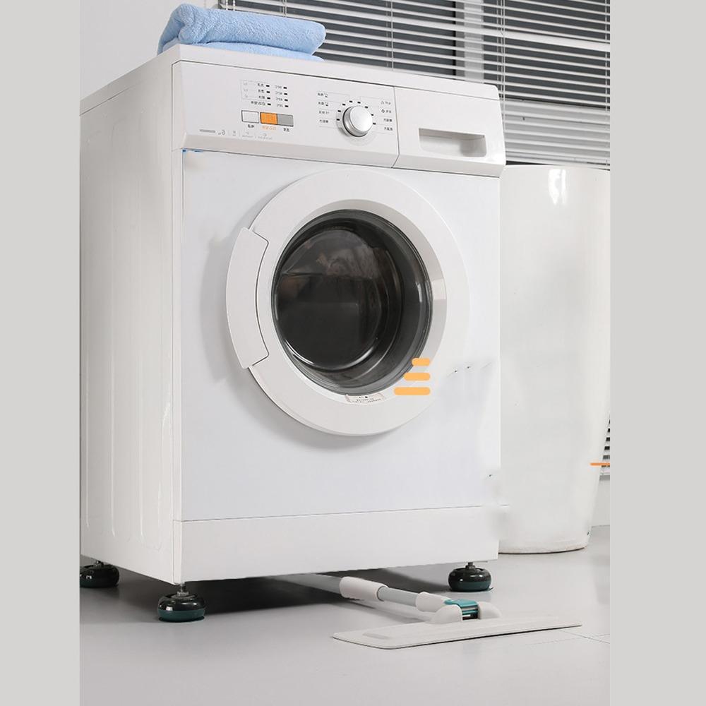 4Pcs PS, PP Universal Washing Machine Refrigerator Base Stand Floor protection during laundry work
