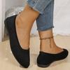 Classics Black Soft Sole Non Slip Flats Women Summer Autumn Comfort Light Loafers Woman Plus Size Platform Walking Shoes Mujer