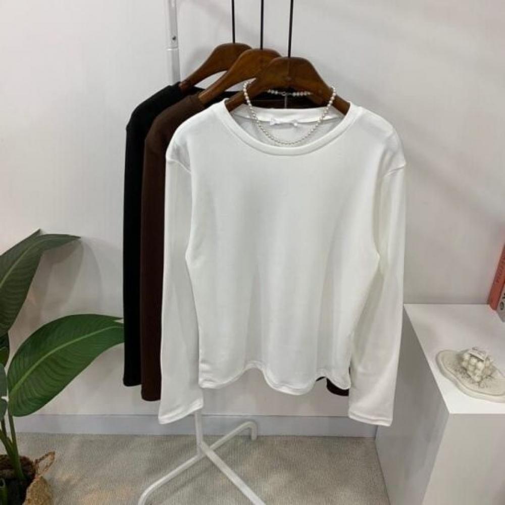 C S In The Room Men S Hwa fleeCe STreTCh baSiC Round neCk Long Sleeve T ShirT 3
