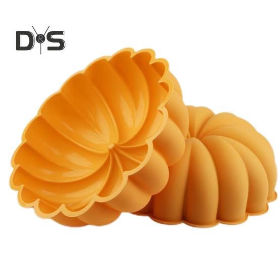 Форма для торта с тыквой на Хэллоуин, легко снимается с антипригарным покрытием, удобна в очистке, пищевая кухонная силиконовая форма для торта