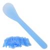 100 ШТ Лопаточка для маски для лица Косметическая маска для нанесения DIY Пластиковая ложка-палочка ЛопаточкаСиний