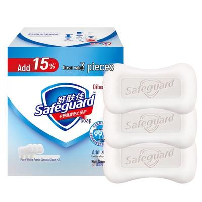Мыло Safeguard Pure White Антибактериальное, 3 шт.