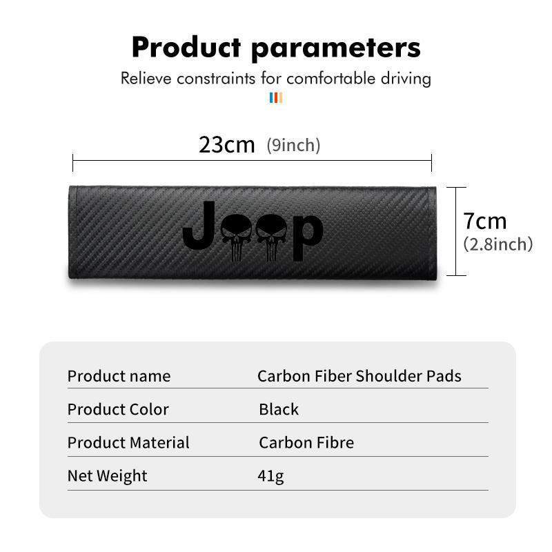 Car Seat Belt Cover Safety Belt Cover Shoulder AAA Protection Pad Anti-slip Mat Accessories For Jeep Grand Cherokee Wrangler JK