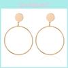 Fashionable Alloy Hoop Earrings For Women Trendy Geometric Statement Jewelry