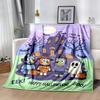 Happy Holiday Celebration Blanket Soft & Cozy Suitable for Office Livingroom Picnics for All Seasons Digital Print