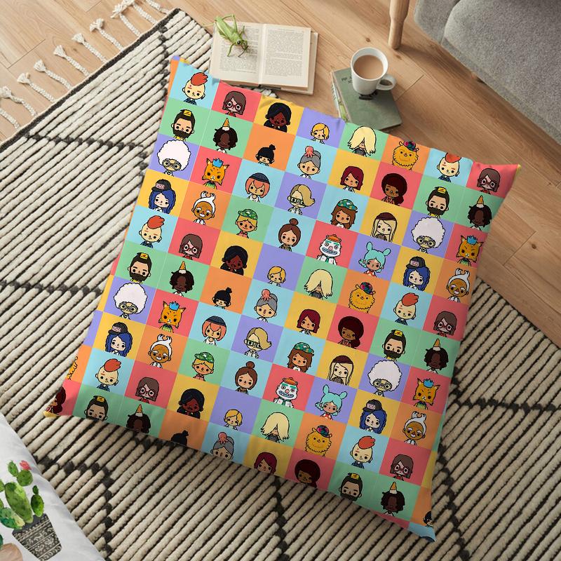 Чехол для подушки Toca Life World, наволочка Toca Boca для домашнего стула, детская комната, мягкая декоративная наволочка 45*45 см