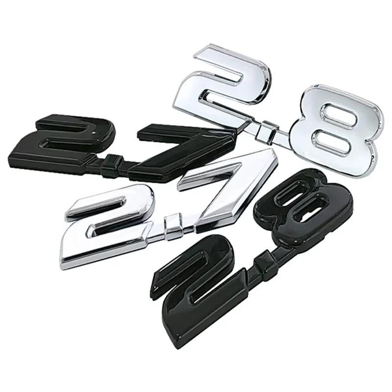 ABS Car Body Sticker Rear Trunk Badge for Toyota 2.7 2.8 Logo Yaris Corolla 4Runner Avalon Avensis Aygo Auris Accessories EZ4