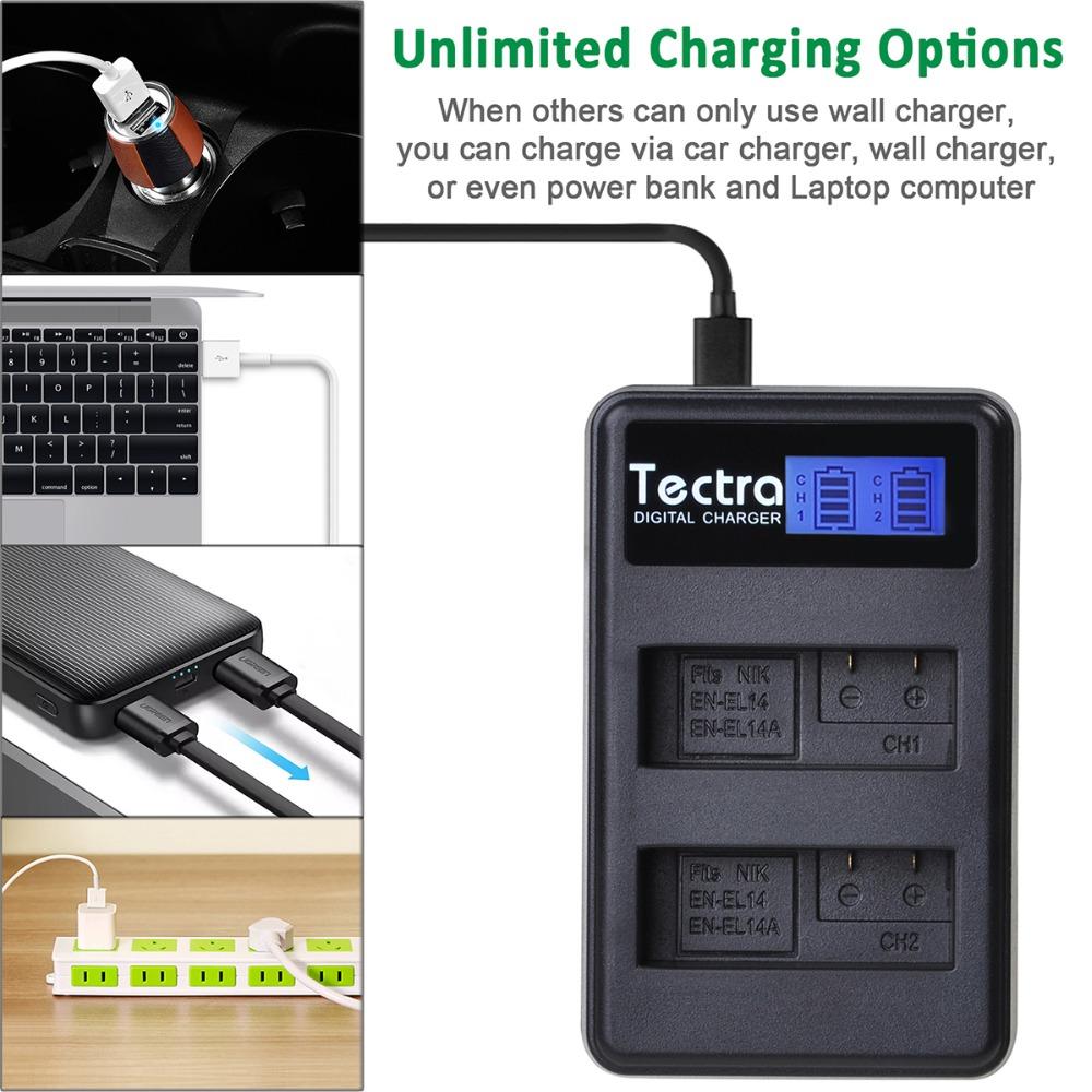 EN-EL14 EL14a ENEL14 Battery Charger for Nikon D5200 D3100 D3200 D5100 P7000 P7100 MH-24 Charger