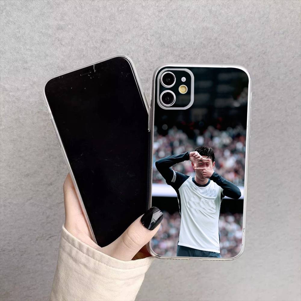 Чехол для телефона Heung Min Son KR Sports Star Для iPhone 17, 16, 15, 14, 13, 12, 11 Plus, Pro Max Мягкий прозрачный чехол
