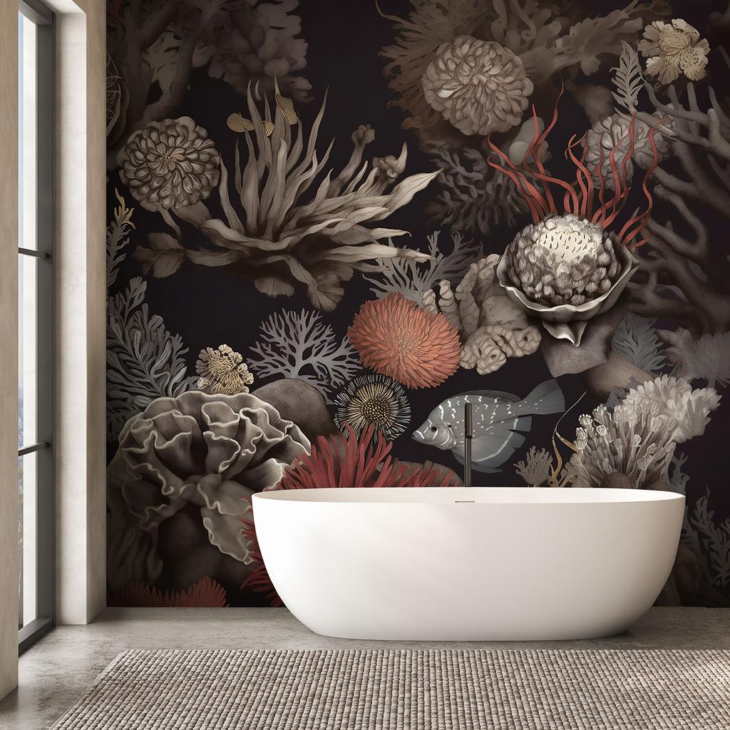 Wallpaper Coral AI plants