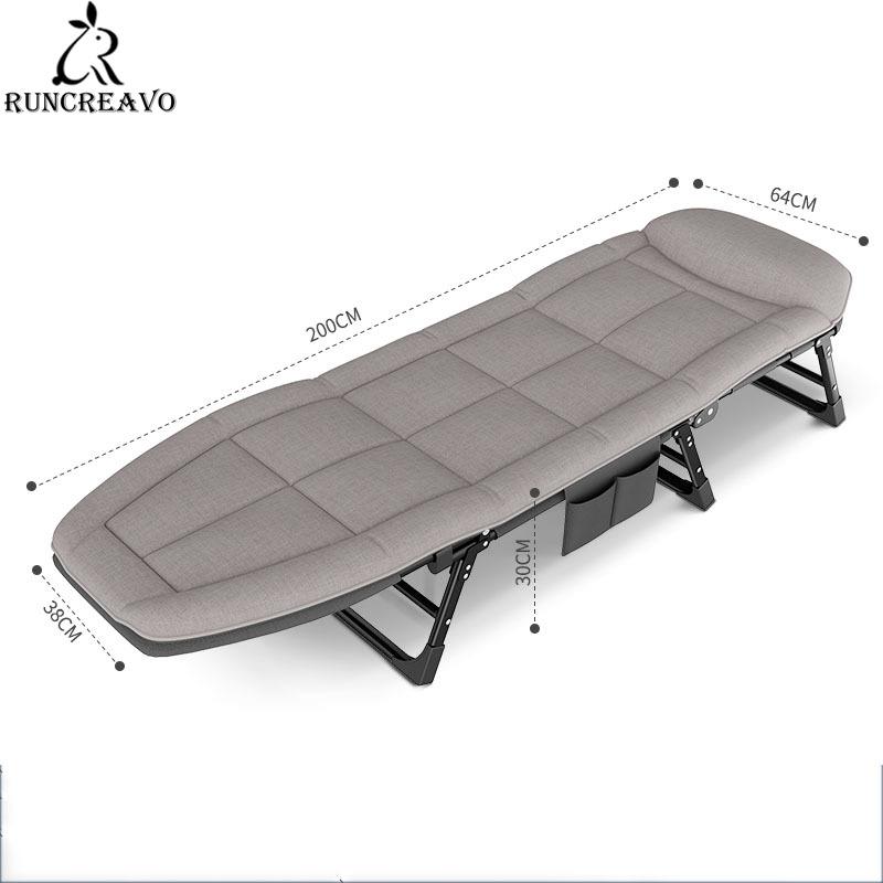 Складная кровать для обеденного перерыва, домашнее портативное кресло для отдыха на открытом воздухе, офисное многофункциональное складное кресло, простое кресло для отдыха