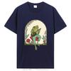 Cute Cottagecore T-shirts Aesthetic Frog Playing Banjo On Mushroom T Shirt Unisex Cotton Graphic TShirt Unisex Clothing Oversized