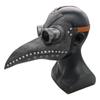 Plague Doctor Bird Face Cover with Long Nose Beak Halloween Costume Props for Men Women Black Beak