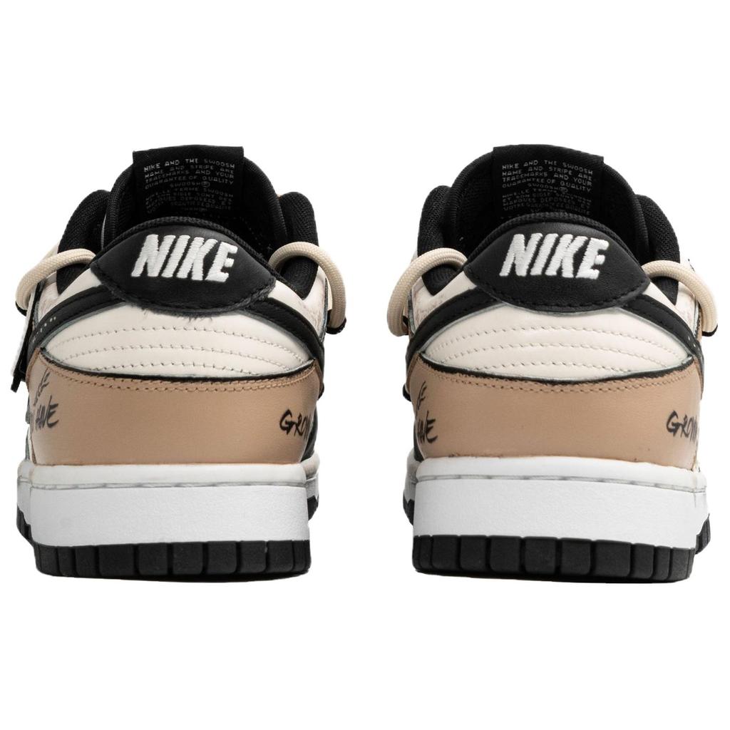 Nike Dunk Wheat Ripe, Kaleidoscope Shopping Bag Abrasion Resistant Low top Skateboard Shoes Men's Black White Yellow DD1391-100(Team1023-S-BOX)