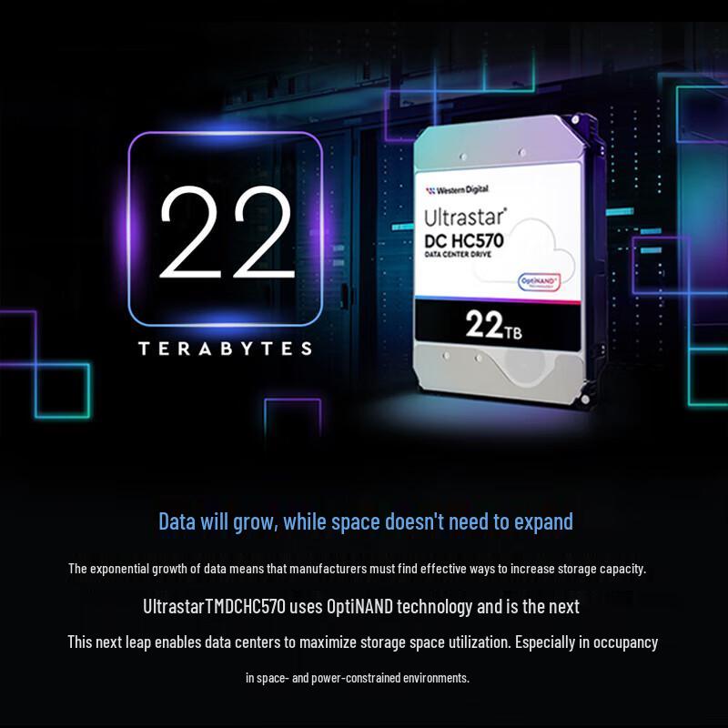 Western Digital WD HC560 22TB Enterprise SATA 7200 RPM Hard Drive