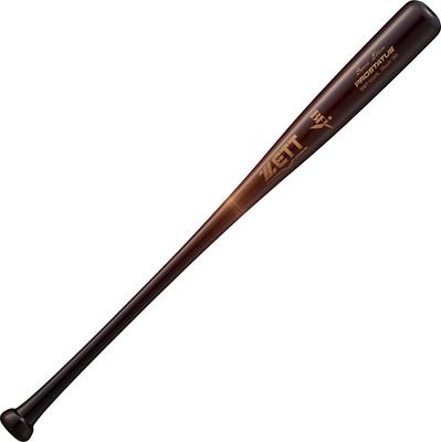 Бейсбольная бита ZETT Hardball Prostatus SE деревянная американская жесткая 84 см 880 г средняя тонкая темная Сделано в Японии BWT14584L (Северный клен) (3700НА)