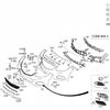 W212 Mercedes E-Class Передний бампер Хромированная накладка E200 E320 E260 E400