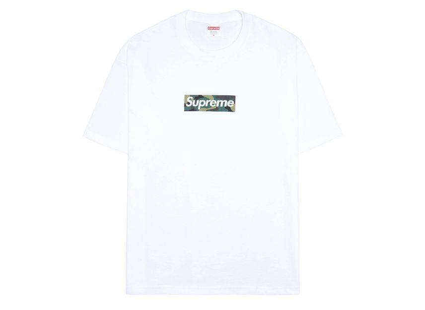 Supreme Футболка с логотипом-коробкой Белая (23НВ)