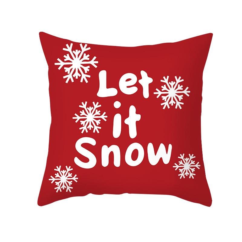 Желаю Рождественская наволочка Персиковая кожа Принтованная Водонепроницаемая Наволочка для подушки Товары для дома Наволочка