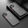 Противоударный бронированный матовый чехол для iPhone 16 15 14 Plus 13 11 12 Pro Max роскошный силиконовый бампер прозрачный жесткий чехол для задней панели из поликарбоната