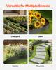 VEVOR Steel Landscape Edging, 4 Packs 40 x 12 in Rust-Resistant Metal Landscape Edging, Bendable Garden Edging Border, Heavy Duty Lawn Edging
