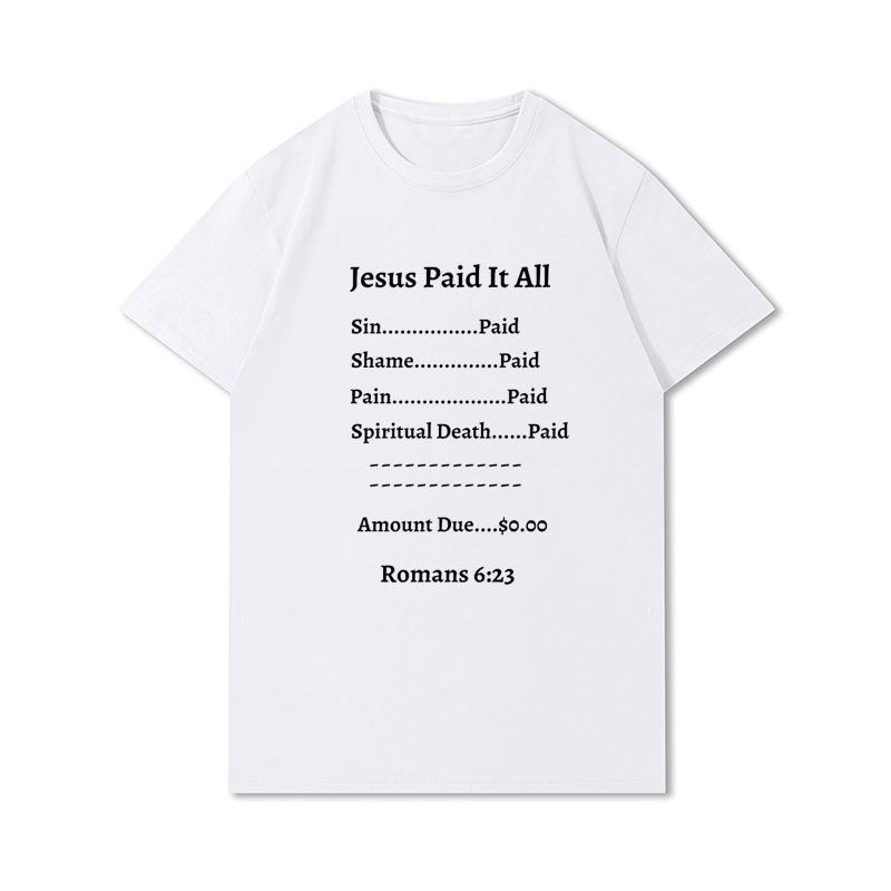 Футболка большого размера «Я люблю Иисуса» Христианская вера Унисекс Повседневные хлопковые топы Персонализированная печать Уличная одежда Подарок для любителей Иисуса Футболка