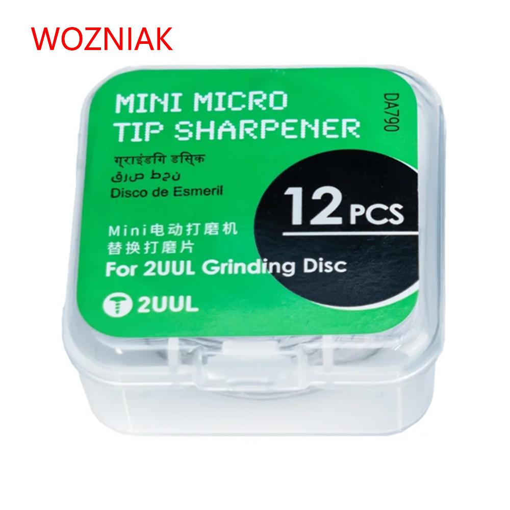 2UUL DA790 Мини Микро-наконечник Заточка Шлифовальный Диск 12 Шт. Коробка Наконечник Паяльника Полировочная Подушечка Инструмент для Ремонта Аксессуары ДЛЯ DA79