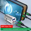 Автомобильное зарядное устройство USB C, мини-металлический адаптер для сверхбыстрой зарядки типа C для Iphone 14 13 12 Pro Max 11 8 Plus Ipad Huawei Xiaomi Samsung