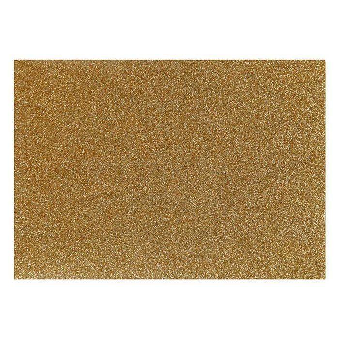 Papier thermocollant doré pailleté - 14,8 x 21 cm