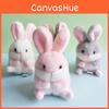 Cute Creative Bunny Plush Decor Keychain Perfect For Bags And Car Accessories