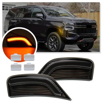 Боковые повторители поворота для крыла для 2021 2022 2023 2024 GMC Yukon XL Chevrolet Tahoe Suburban Escalade ESV