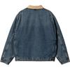 Carhartt WIP OG Куртка Детройт Синий/Пыльный Коричневый H (Ношенное Использованное Стирка) Унисекс Уличная одежда I034734-2XN-4Q