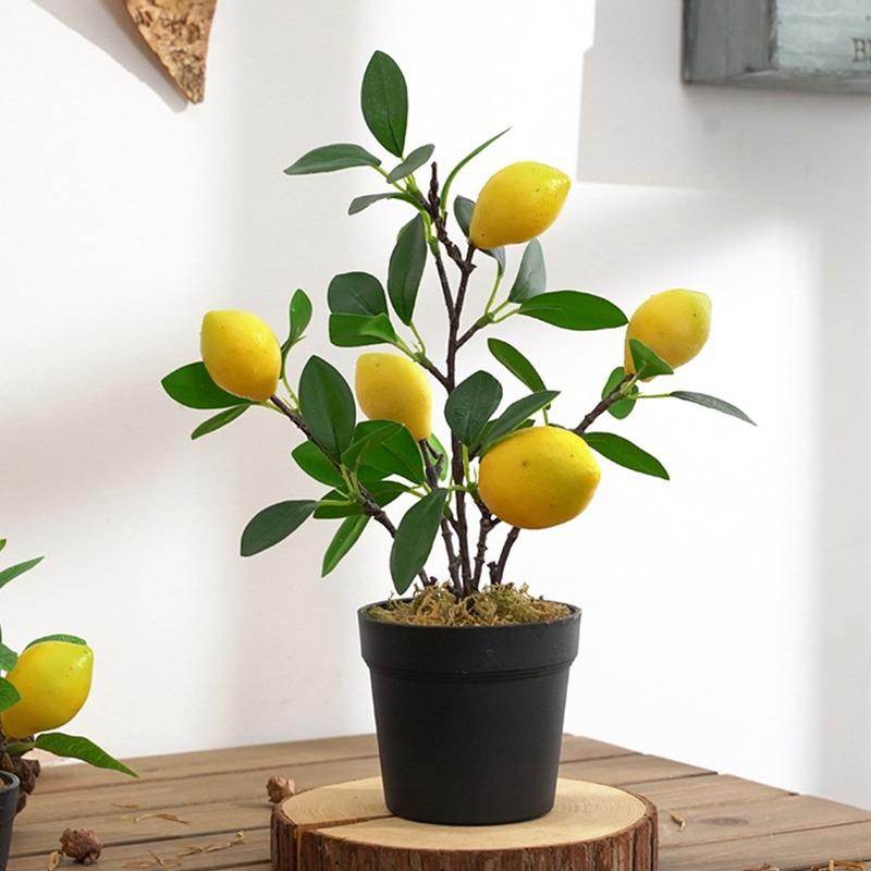 1 шт., искусственное дерево, фруктовое растение, бонсай для дома, декор свадебной комнаты, цветы, искусственные фрукты, горшечные растения