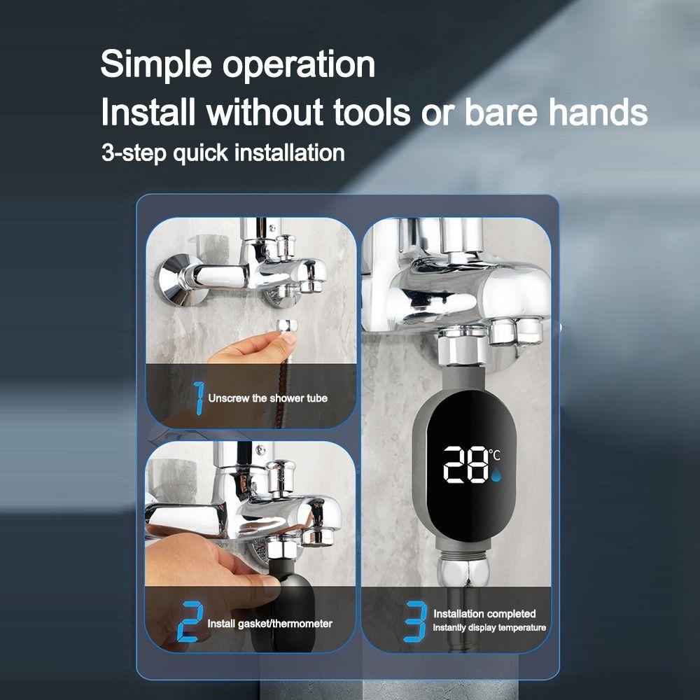 Водонепроницаемые термометры для душа, измеритель температуры, бытовая ванная комната