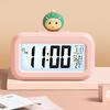 Светодиодный будильник на батарейках с мультяшной музыкой, часы для учебы, управление временем, напоминание о температуре и дате, настольный будильник
