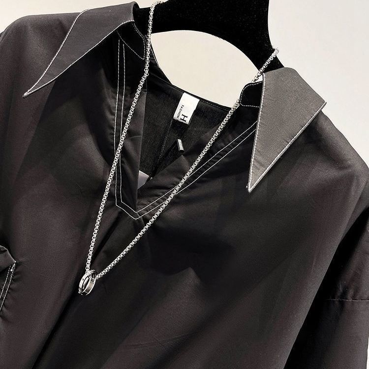 Нестандартные белые рубашки для женщин, летние свободные топы в корейском стиле с короткими рукавами