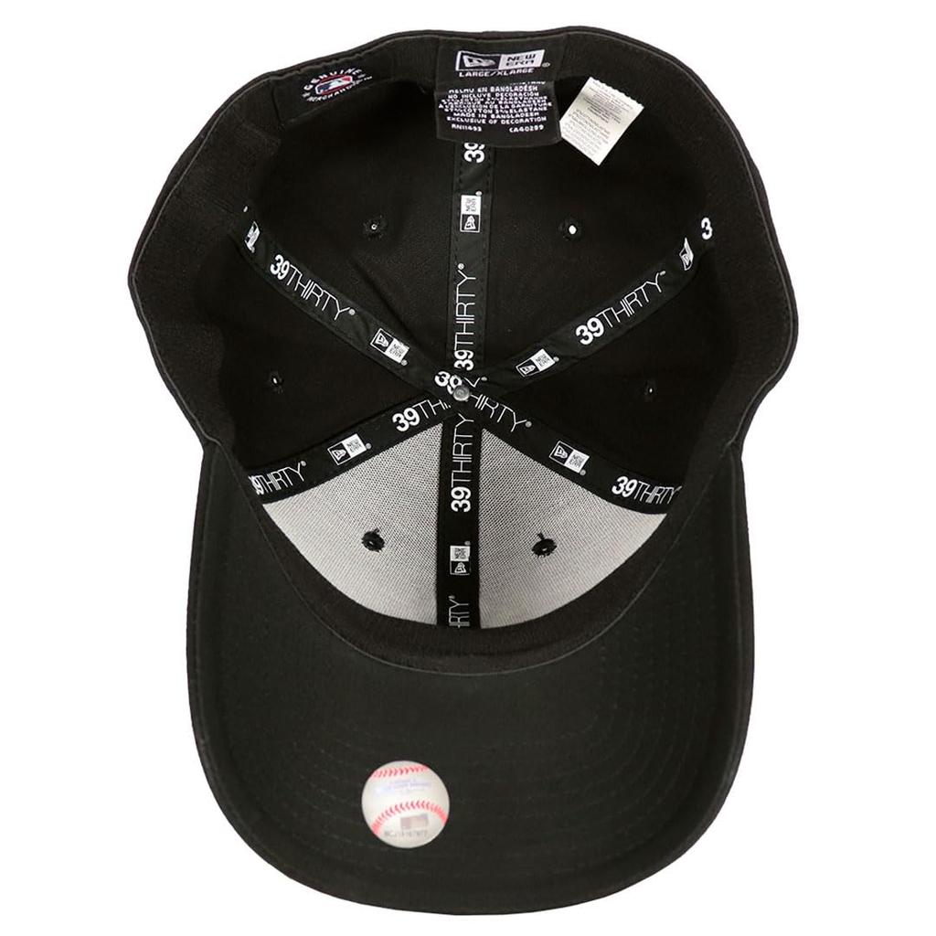 Кепка 39THIRTY NEWERA MLB Высшая лига бейсбола Стрейч Логотип бренда Бейсболка Лос-Анджелес Доджерс Черный [New Era] Мужская Женская S/M [Б/У]