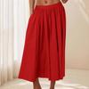 Женская повседневная юбка Легкая элегантная А-силуэта с высокой талией Летняя пляжная юбка для отпуска