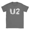 Мужская футболка с изображением группы U2, 100% хлопок, необычная футболка с коротким рукавом и круглым вырезом, уникальные футболки.