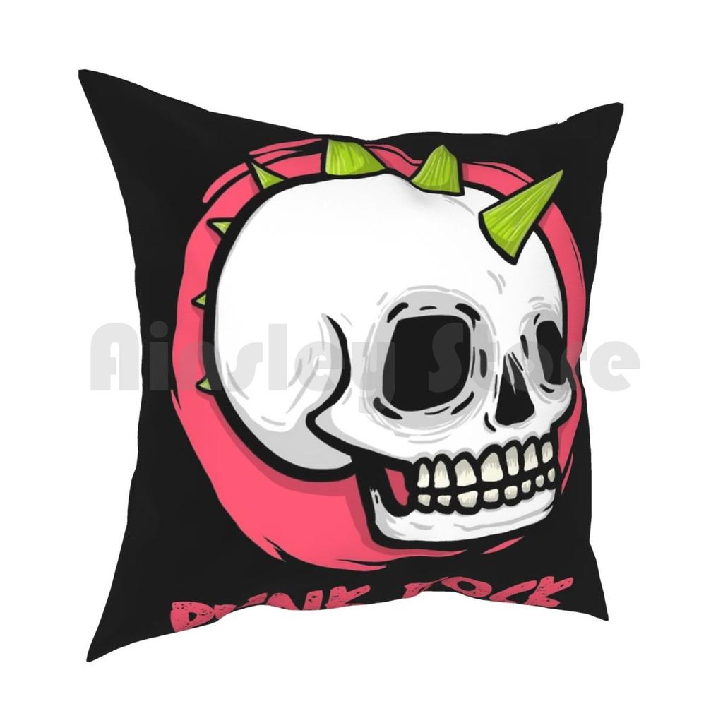 Punk Rock Pillow Case Printed Home Soft DIY Pillow Cover Punk Punk Skull Punk Attitude Punk Culture Punk Mainstream Punk