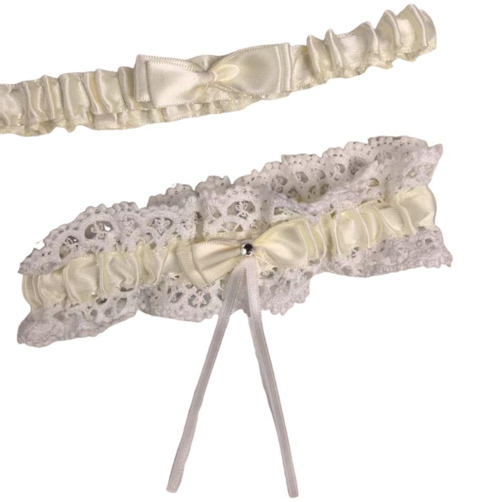 Bowknot Lolita Leg Rings Set Ruffled Lace Thigh Ring Fashion Sexy Leg Loop Girls