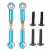 2pcs Front Upper Suspension Arm Steering Linkage Rod Link Fit for WLtoys 1/14 144001 RC CarBlue