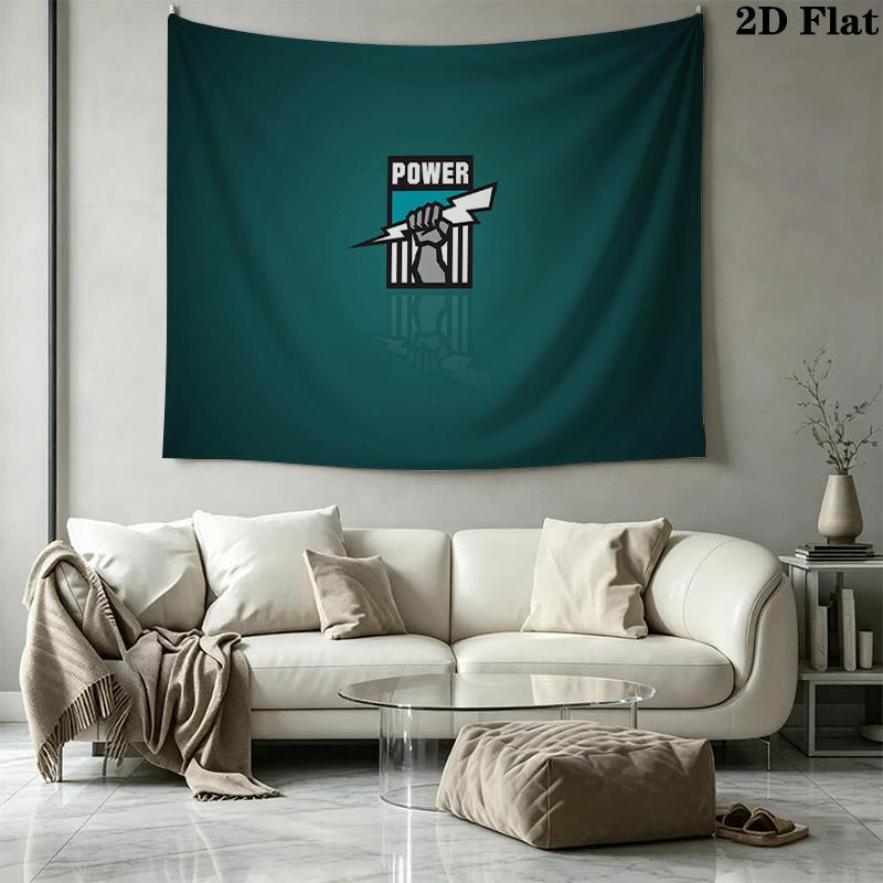 Port Adelaide Team Pattern Home Decor Tapestry, Wall Hanging, Decorative RV Wall Cloth.MGT0918103