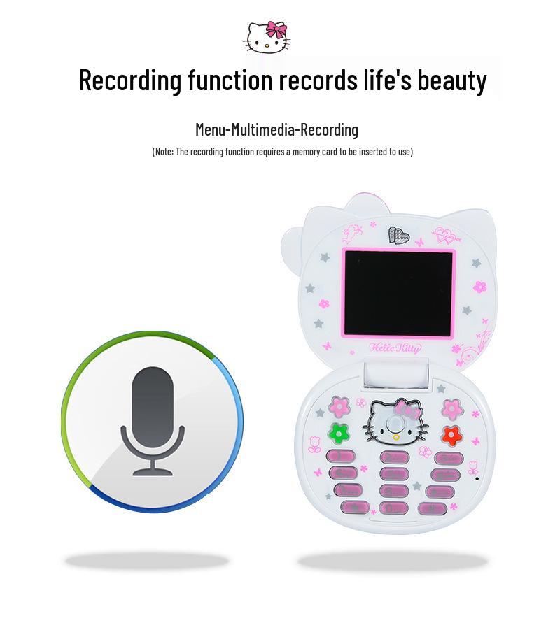 K688+ Раскладушка - Милый Мультяшный Дизайн, Мини Студенческая Модель, Две SIM-карты и Режим Ожидания, Многоязычная Функциональность