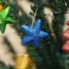 Multicolor Glittering Stars(Set of 6)| for Christmas Tree| Christmas Tree Star | Xmas Stars Hanging Outdoor Indoor Home Office Church